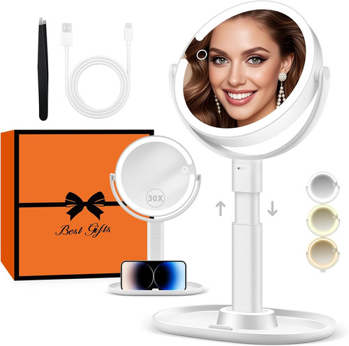 Makeup mirror with lights - mirror,