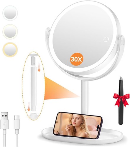 Auxmir 30x magnifying mirror - 30x,