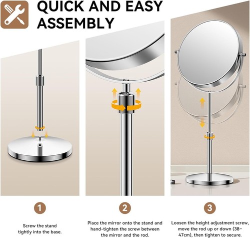 Auxmir magnifying mirror - 8.5",