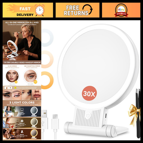 30x double sided - 30x/1x, lighted
