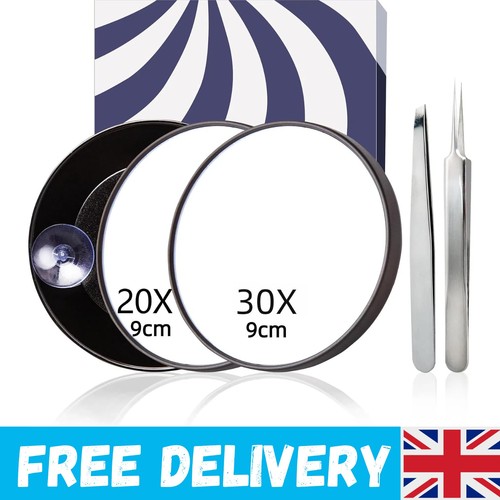 Compact dual magnifying - magnifying, mirror
