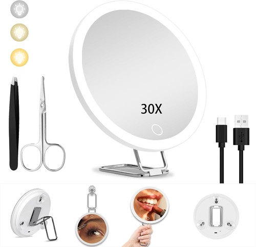30x magnifying mirror with - 10/30x,