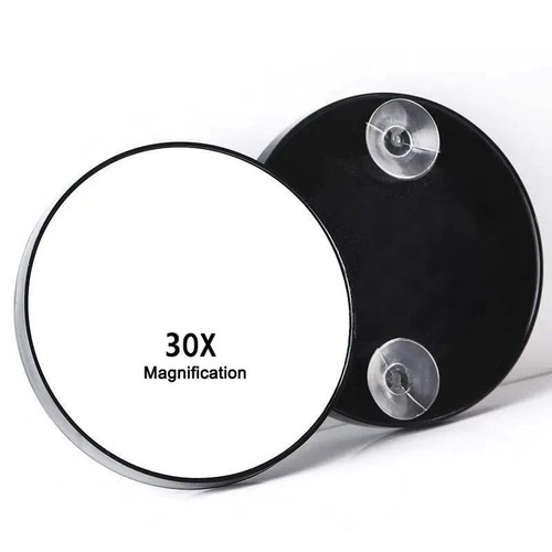Round magnifying makeup mirror - magnifying,