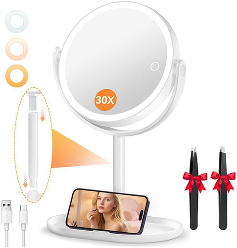 Auxmir 30x magnifying mirror - magnifying,