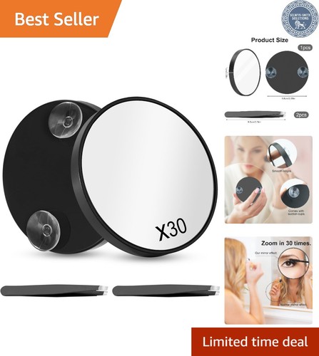 Portable 30x magnifying - 30x, mirror