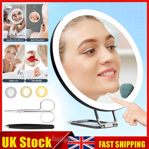 30x magnifying mirror with - 30x, led