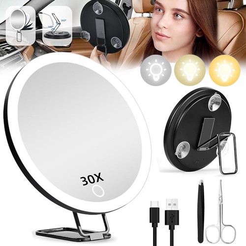 30x magnifying mirror with led - 30x,