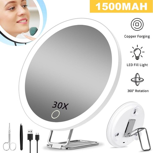 Magnifying mirror with light - magnifying,