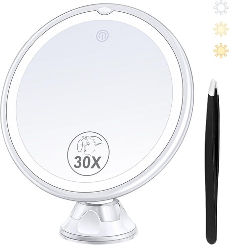 30x lighted magnifying mirror - 30x,
