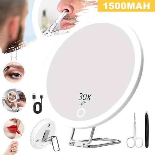 Magnifying mirror 30x with - magnifying, led