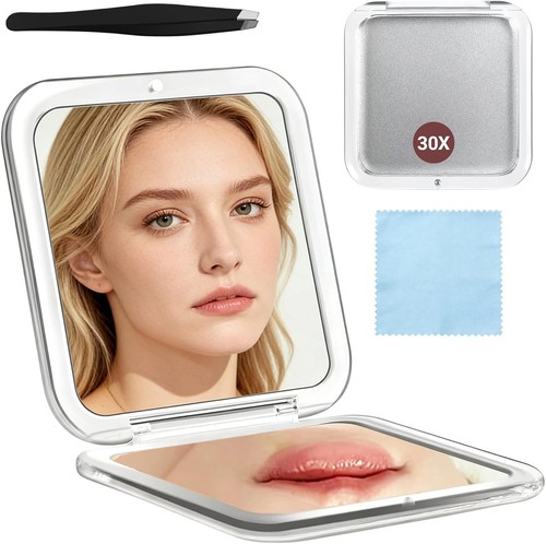 Compact mirror 30x magnifying - mirror,,