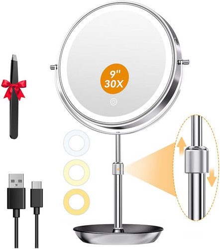 Auxmir lighted magnifying - 9'',