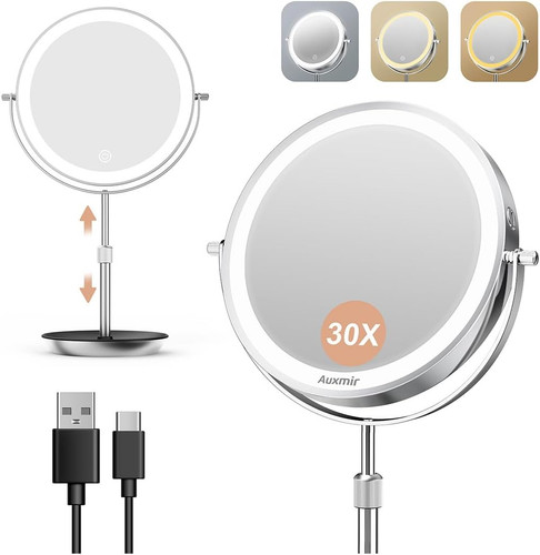 Auxmir 30x magnifying mirror - magnifying,