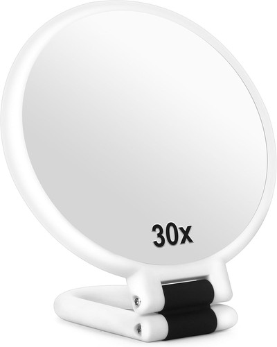 30x magnifying mirror - magnifying, 1x